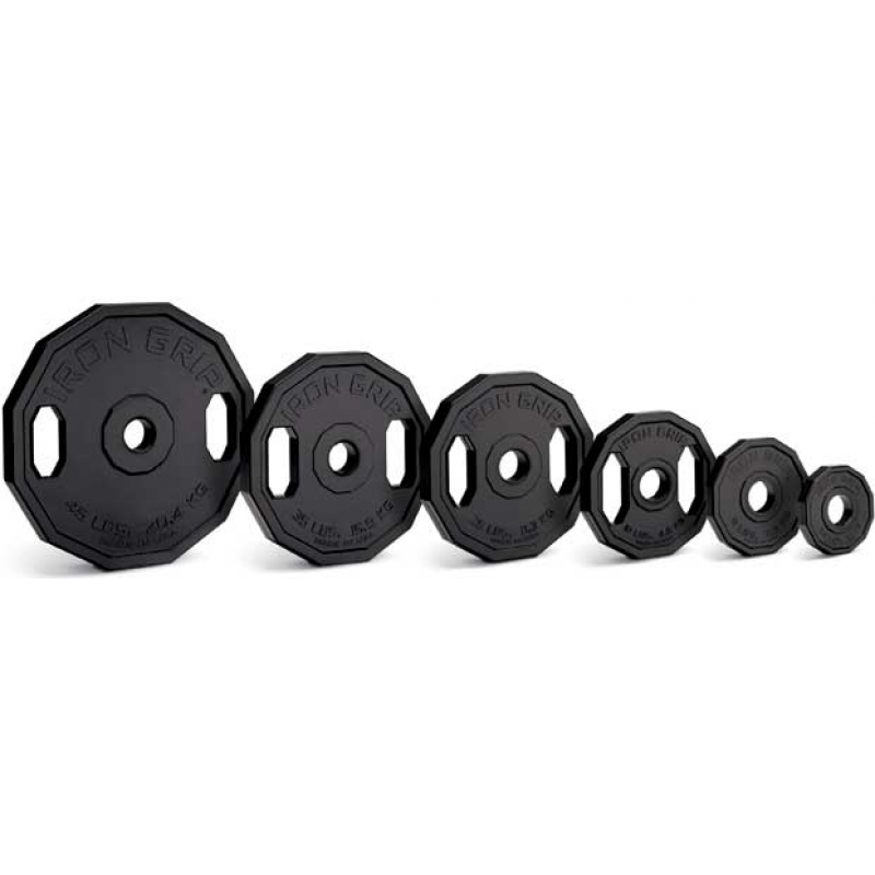 Iron Grip Urethane Olympic Grip Plates