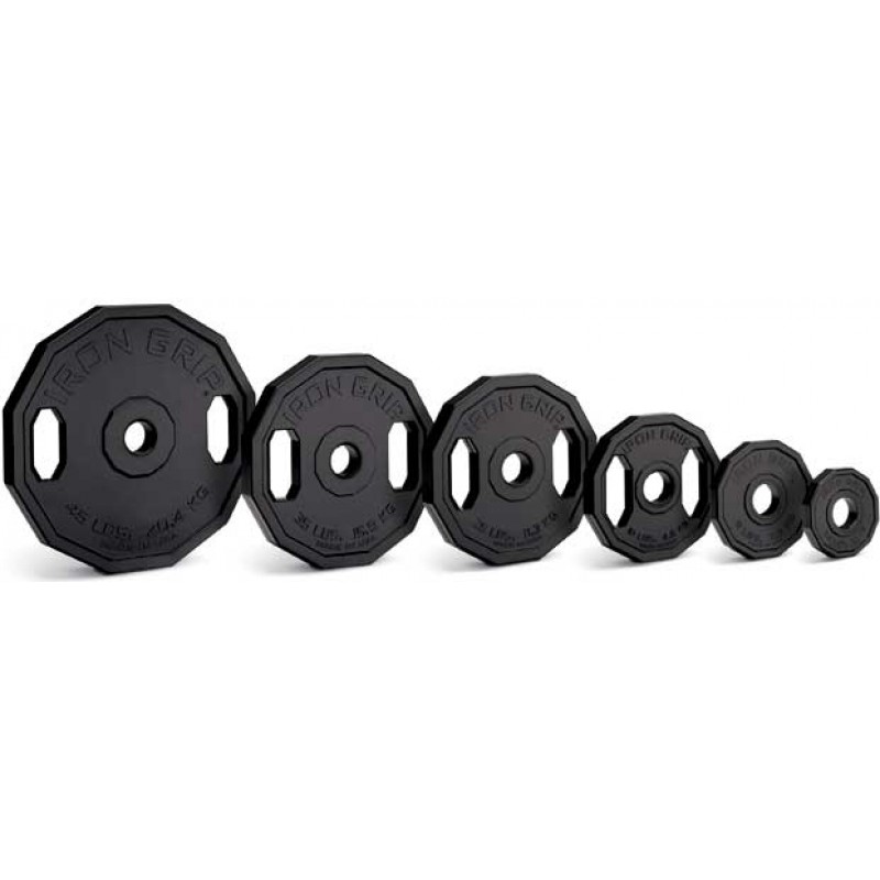 Iron Grip Urethane Olympic Grip Plates