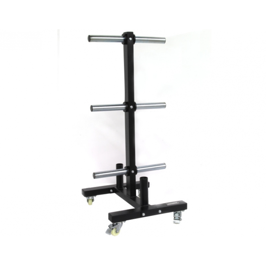 6peg Olympic Bumper Plate Tree Storage Rack w/wheels