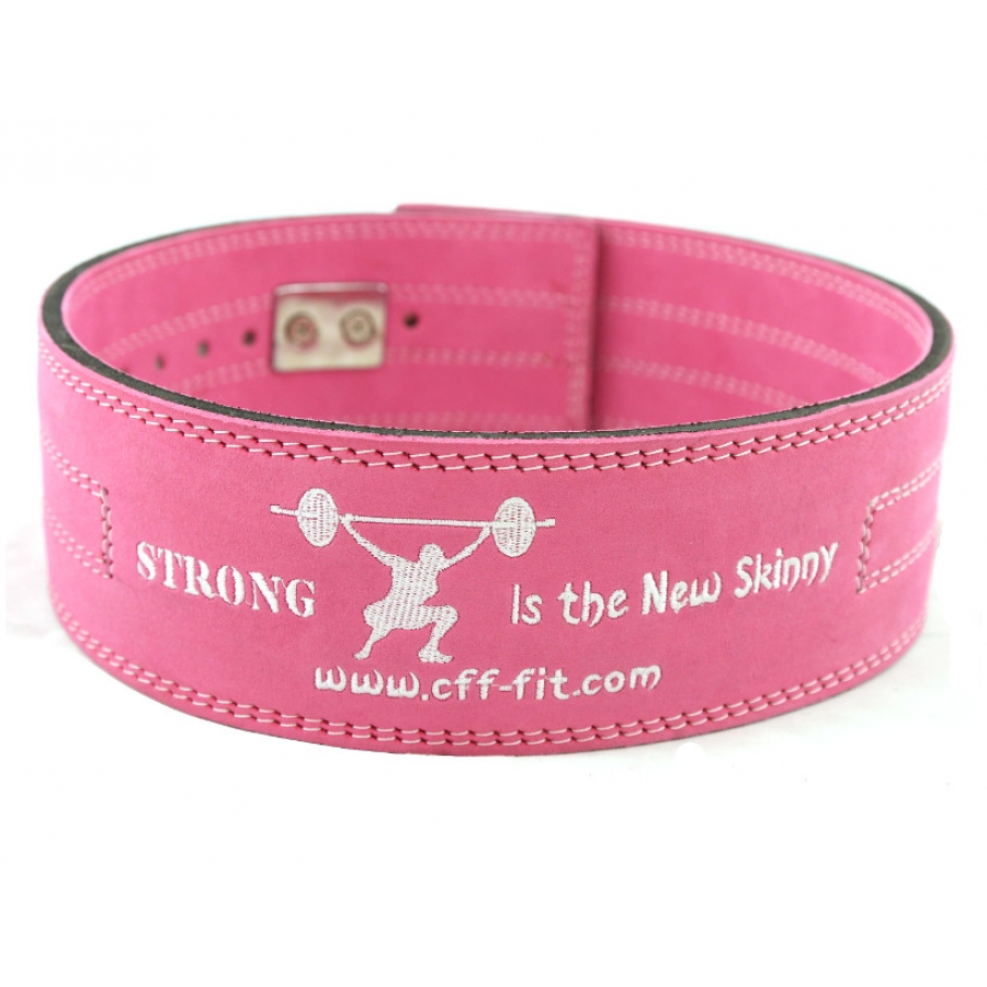 CFF 8MM Pink Pro Lever Weightlifting Belt
