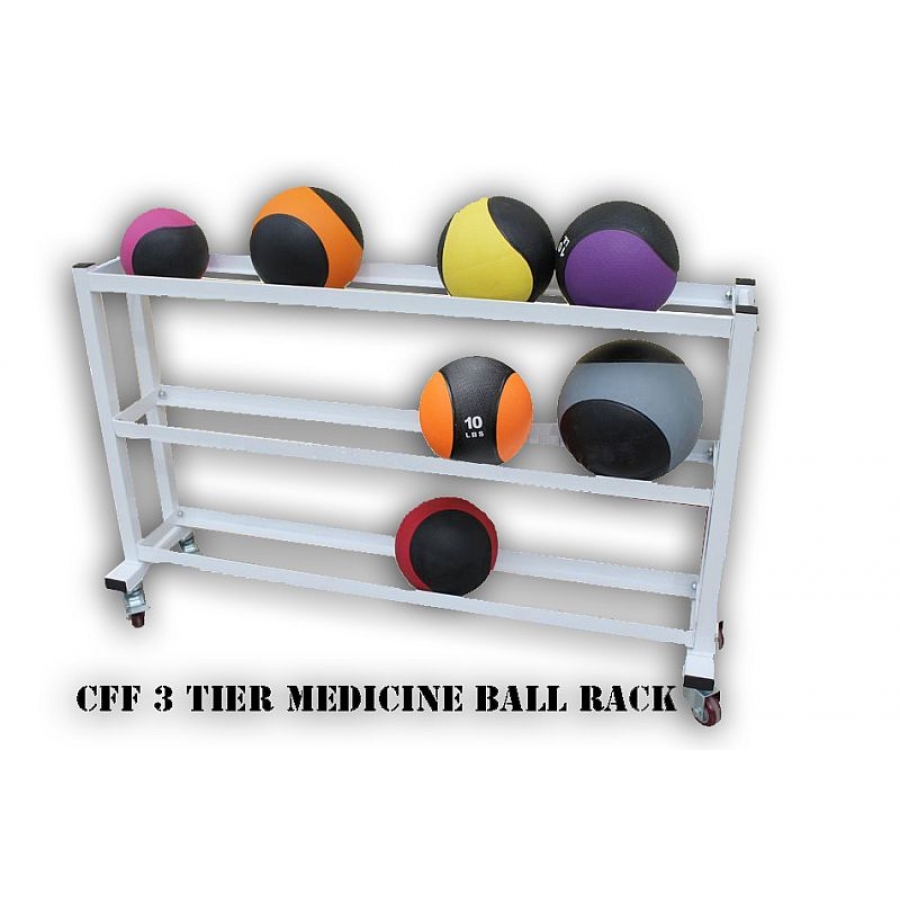CFF 3 Tier Medicine Ball Rack with Wheels
