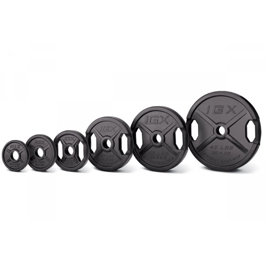 Iron Grip IGX Rubber Olympic Grip Plates