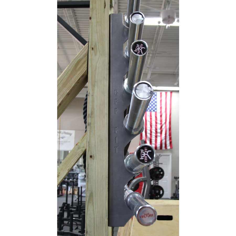 CFF Wall Mounted Olympic Bar Storage Rack